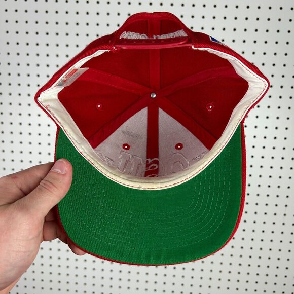 Ohio State OSU Buckeyes Snapback Hat Russell Athletic Stitched 90s Vintage Wool - Picture 5 of 7